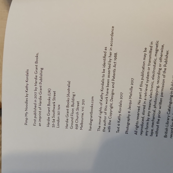 Pimp My Noodles Hardcover Cookbook Kathy Kordalis 2017 Hardie Grant Books - Picture 6 of 6
